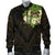 Fiji Men's Bomber Jacket - Polynesian Gold Patterns Collection Black - Polynesian Pride