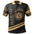 Hawaii Polo Shirt In My Heart Style Gold Polynesian Patterns Unisex Black - Polynesian Pride