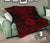 French Polynesia Premium Quilt - French Polynesia Polynesian Chief Dark Red Version - Polynesian Pride