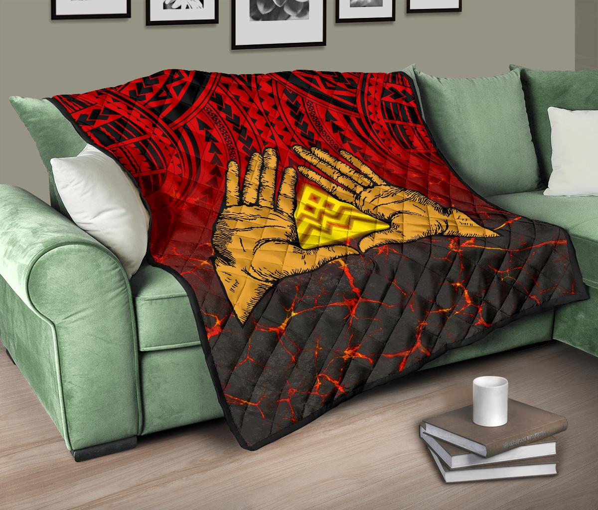 Hawaii Quilt - Premium Quilt - Protect Mauna Kea - Polynesian Pride