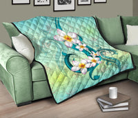 Hawaii Plumeria Premium Quilt - Polynesian Pride