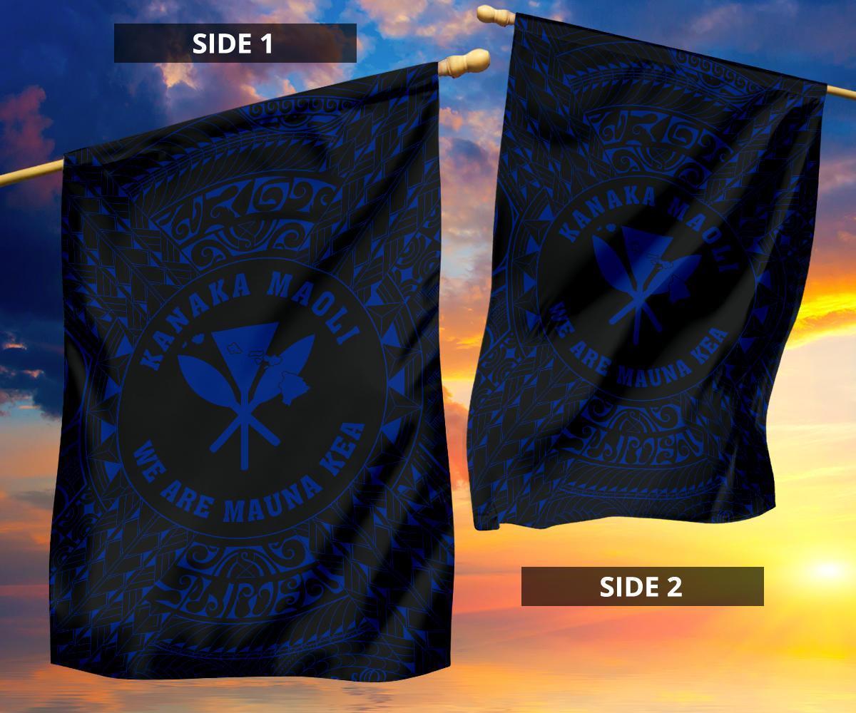 Kanaka Maoli Motto Polynesian Flag White AH - Polynesian Pride