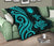 Northern Mariana Islands Premium Quilt - Turquoise Tentacle Turtle - Polynesian Pride