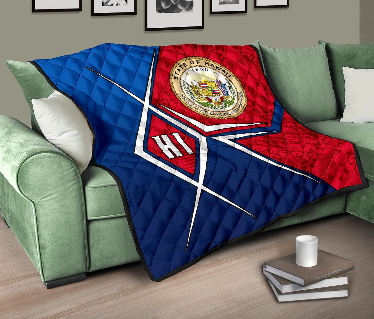 Polynesian Hawaii Premium Quilt - Hawaii Seal - Polynesian Pride