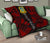 Tuvalu Premium Quilt - Tuvalu Coat Of Arms Polynesian Red Tattoo - Polynesian Pride
