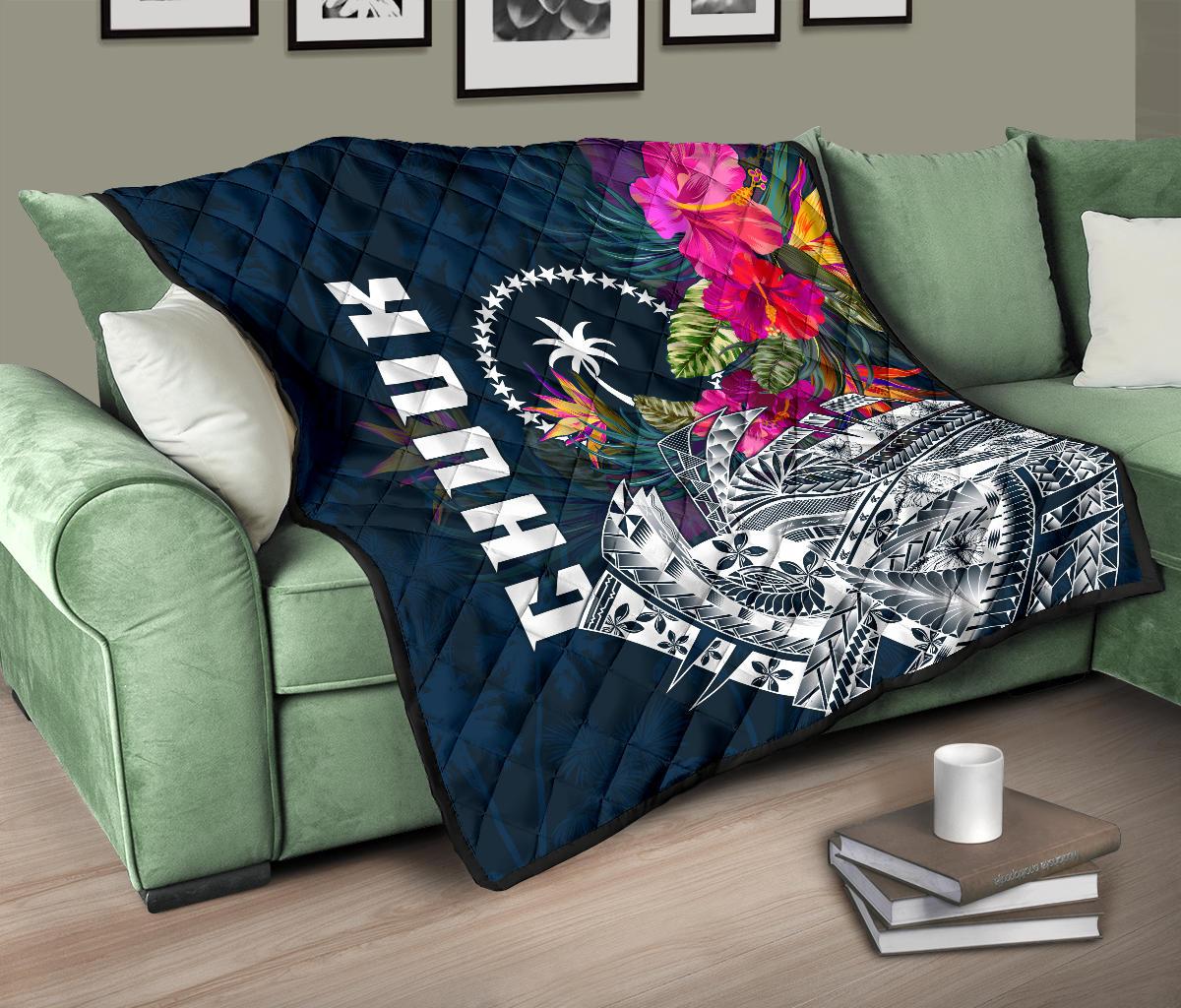 Chuuk Premium Quilt - Chuuk Summer Vibes - Polynesian Pride