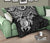 Cook Islands Polynesian Premium Quilt - White Turtle - Polynesian Pride