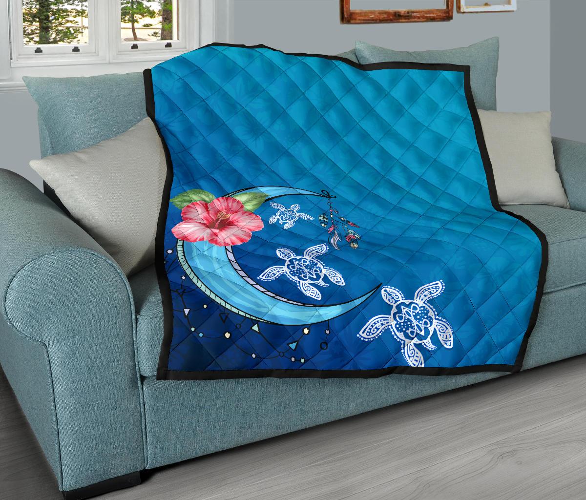 Hawaii Blue Moon Premium Quilt - Polynesian Pride