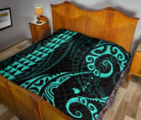 Hawaii Kakau Green Polynesian Premium Quilt - Polynesian Pride
