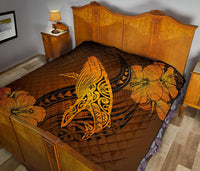 Hawaii Whale Swim Poly Premium Quilt - Polynesian Pride