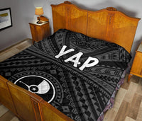 Yap Premium Quilt - Yap Seal With Polynesian Tattoo Style - Polynesian Pride