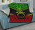 Cook Islands Premium Quilt - Cook Islands Flag Polynesian Chief Reggae Version - Polynesian Pride