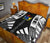 Cook Islands Premium Quilt - Cook Islands Polynesian White Tattoo (Black) - Polynesian Pride