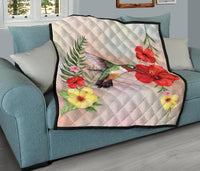 Hibiscus Bird Premium Quilt - Polynesian Pride