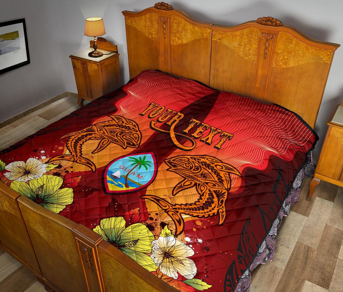 Guam Custom Personalised Premium Quilt - Tribal Tuna Fish - Polynesian Pride