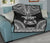 Marquesas Islands Premium Quilt - Marquesas Islands Tiki Face Polynesian Chief Black Version - Polynesian Pride