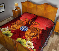 Northern Mariana Islands Personalised Premium Quilt - Tribal Tuna Fish - Polynesian Pride