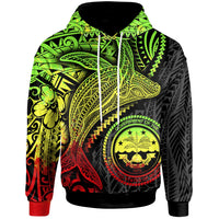 Federated States of Micronesia Hoodie Humpback Whale & Coat of Arms Reggae Unisex Reggae - Polynesian Pride