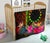 Cook Islands Polynesian Premium Quilt - Hibiscus and Banana Leaves - Polynesian Pride