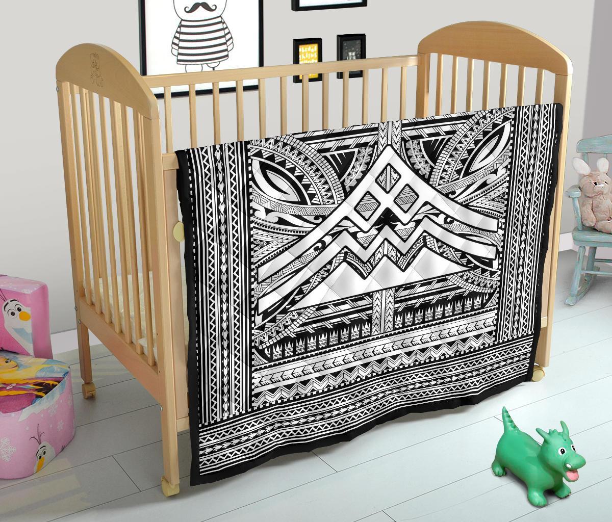 Hawaii Polynesian Mauna Kea Premium Quilt White - Polynesian Pride