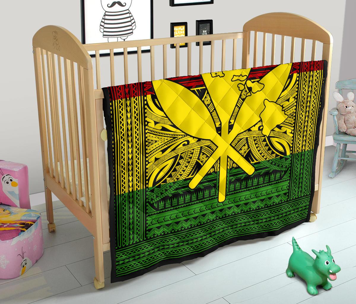 Hawaii Polynesian Kanaka Maoli Premium Quilt - Polynesian Pride