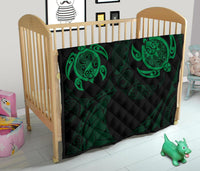 Hawaii Polynesian Turtle Premium Quilt Green - Polynesian Pride
