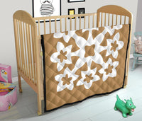 Hawaiian Premium Quilt Royal Pattern - Gold - A1 Style - Polynesian Pride