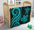 Northern Mariana Islands Premium Quilt - Turquoise Tentacle Turtle - Polynesian Pride