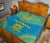 Tuvalu Premium Quilt - Tuvalu Coat Of Arms Polynesian Chief Blue Version - Polynesian Pride