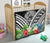 American Samoa Premium Quilt - American Samoa Coat of Arms & Polynesian Tropical Flowers White - Polynesian Pride