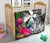 Wallis and Futuna Premium Quilt - Turtle Plumeria Banana Leaf - Polynesian Pride