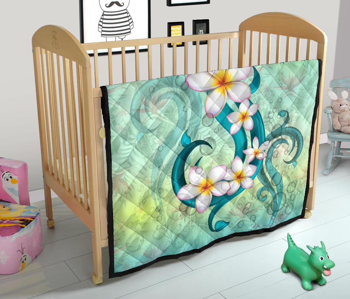 Hawaii Plumeria Premium Quilt - Polynesian Pride