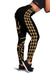 Gold Polynesian Tribal Women's Leggings White - Polynesian Pride