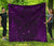 New Zealand Premium Quilt, Maori Gods Tumatauenga (God Of War) - Purple - Polynesian Pride