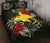 Papua New Guinea Polynesian Quilt Bed Set - Special Hibiscus Black - Polynesian Pride