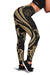 Palau Women's Leggings - Gold Tentacle Turtle - Polynesian Pride