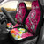 Tonga Custom Personalised Car Seat Covers - Turtle Plumeria (Pink) - Polynesian Pride