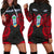 Guam Polynesian Custom Personalised Hoodie Dress - Guam Spirit Red - Polynesian Pride