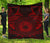 American Samoa Polynesian Premium Quilt - Red Seal Red - Polynesian Pride