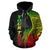 Tokelau Polynesian Custom Zip up Hoodie Coconut Reggae - Polynesian Pride