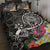 American Samoa Polynesian Quilt Bed Set - Turtle Plumeria (Black) Black - Polynesian Pride