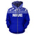 Niue Polynesian Zip up Hoodie Horizontal Blue - Polynesian Pride