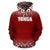 Tonga All Over Hoodie Fog Red - Polynesian Pride