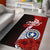 Northern Mariana Islands Polynesian Area Rug - Coat Of Arm With Hibiscus Red - Polynesian Pride