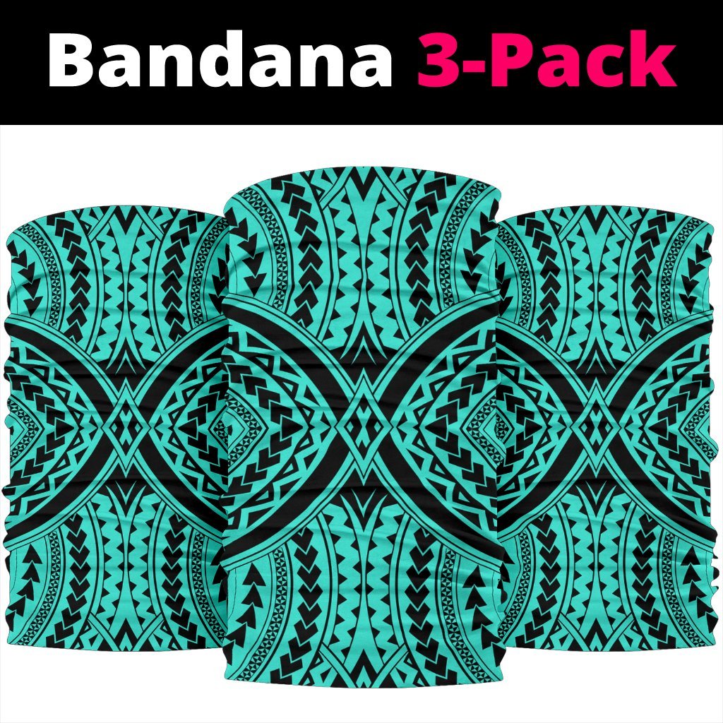 Polynesian Tradition Turquoise Bandana 3 - Pack - Polynesian Pride