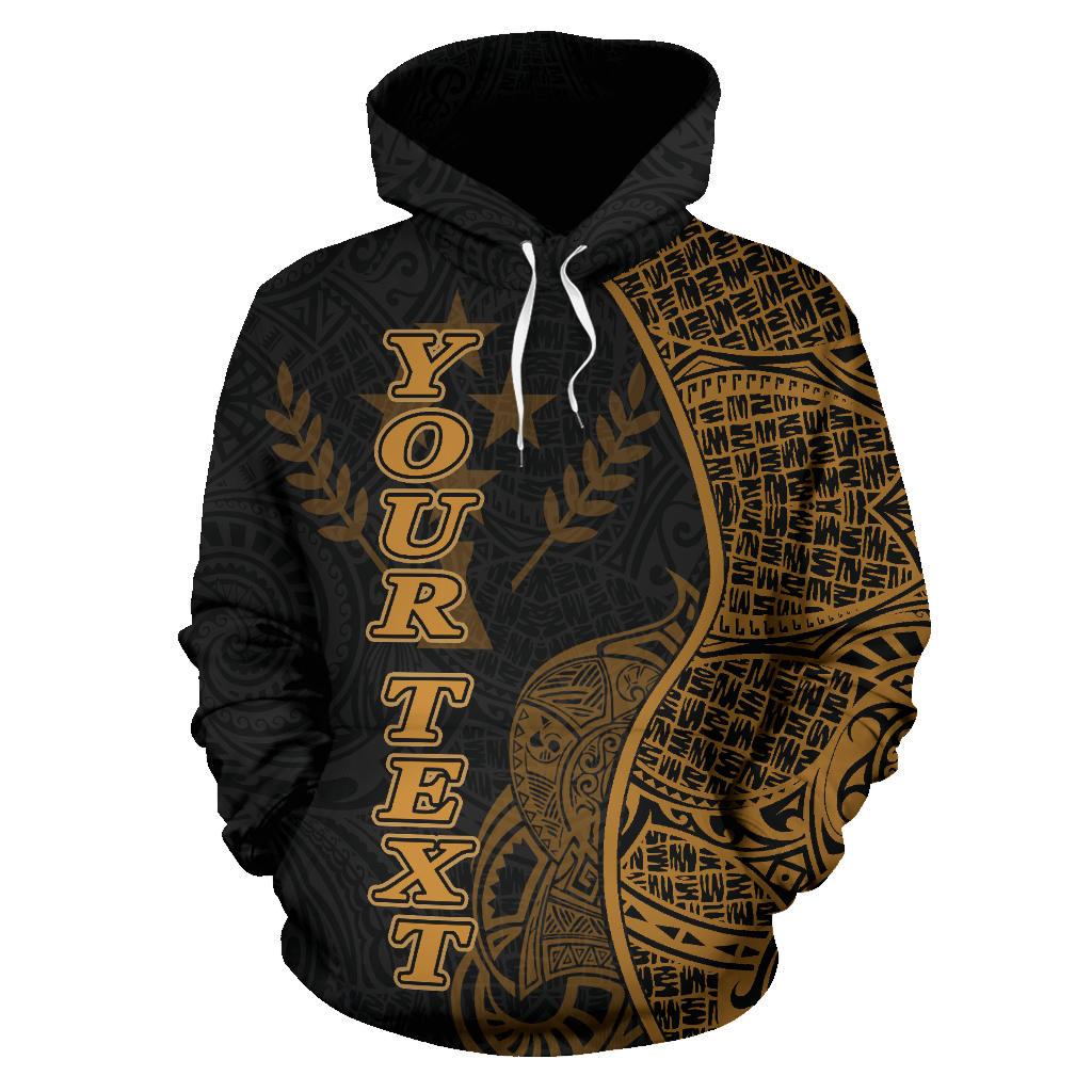 Kosrae Polynesian Custom Hoodie Coconut Gold - Polynesian Pride