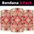 Polynesian Plumeria Mix Bandana 3 - Pack - Polynesian Pride