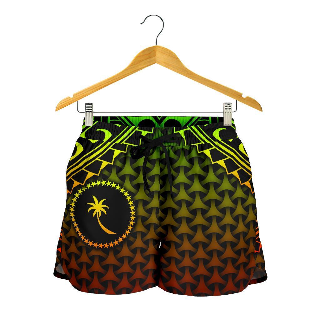 Polynesian Chuuk Women's Shorts - Reggae Vintage Polynesian Patterns - Polynesian Pride