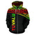 Tuvalu Polynesian Zip up Hoodie Curve Reggae - Polynesian Pride