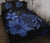 Hawaii Turtle Hibiscus Plumeria Quilt Bed Set - Blue - Polynesian Pride